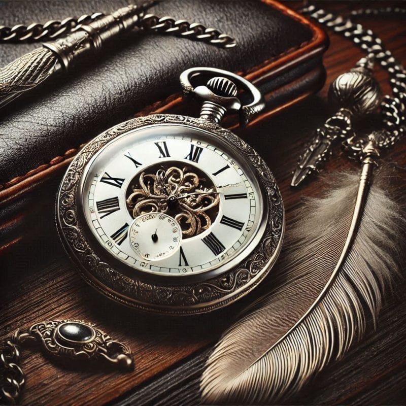 Bär ett fickur med klass och distinktion