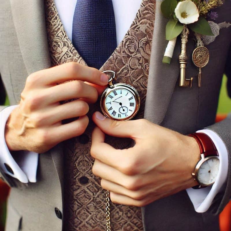 Hur man bär ett fickur på ett bröllop och officiell ceremoni (2)